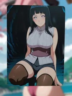 Hinata Hyuga Naruto Anime Waifu Sexy Goddess Lewd Hentai Doujin Card - Image 1