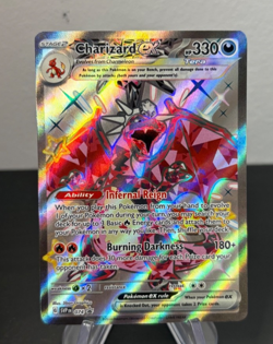 2024 Pokemon Charizard EX Shiny Black Star Promo Full Art 074 SVPEN Card NM - Image 1