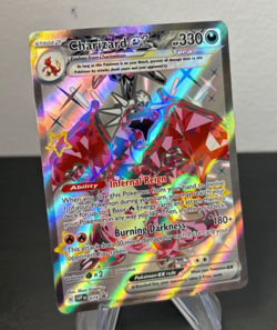 2024 Pokemon Charizard EX Shiny Black Star Promo Full Art 074 SVPEN Card NM - Image 3