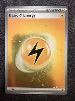 Basic Lightning Energy SVE 004 Holo Pokemon Card NM - Image 1