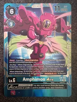 Digimon Card Game Amphimon Ace LM-005 SR NM - Image 1