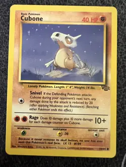 Cubone 50/64 Common Pokemon Card NM - Image 1
