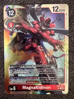 Digimon Card Game Magnakidmon EX7-013 SR Near Mint - Image 1