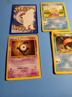 Pokemon TCG Old Card Stuck Together Lot Look At Pics An Read Description - Image 3