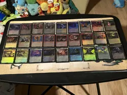 Final Fantasy Mtg Rare Legendary Creature Card Lot 27x Cards All Near Mint Foils - Image 1