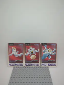 Machamp set No. 066 No.067 No.68 Carddass 1997 Japanese Pokemon Card - Image 1