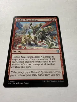 Goblin Negotiation Foundations NM+ Regular - Image 1