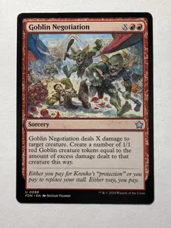 Goblin Negotiation Foundations NM+ Regular - Image 2