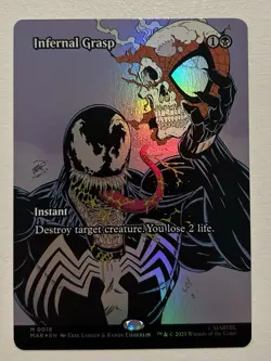 Magic the Gathering - Infernal Grasp (Borderless) - (MAR) (FOIL) #18 Spider-man - Image 1