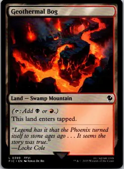 Geothermal Bog L Land - Swamp Mountain regular Commander: FINAL FANTASY 399 Near - Image 1