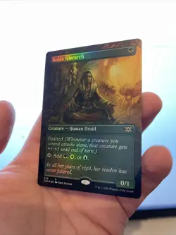 1X FOIL Noble Hierarch BORDERLESS MINT MTG Magic 2XM Masters VIP Extended Full - Image 2