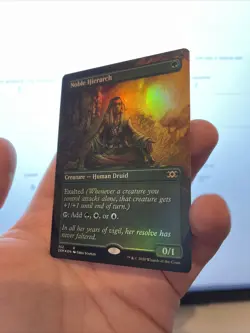 1X FOIL Noble Hierarch BORDERLESS MINT MTG Magic 2XM Masters VIP Extended Full - Image 3