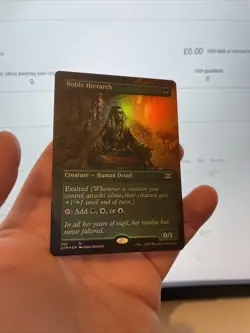 1X FOIL Noble Hierarch BORDERLESS MINT MTG Magic 2XM Masters VIP Extended Full - Image 4