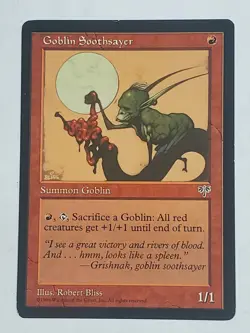 MTG Goblin Soothsayer (Mirage/Red/U) - BGM - Image 1