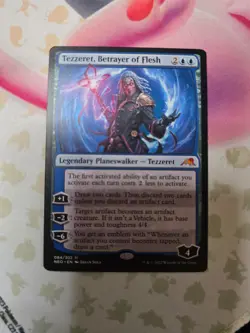 NM Tezzeret, Betrayer of Flesh - Kamigawa: Neon Dynasty - MTG - Image 1