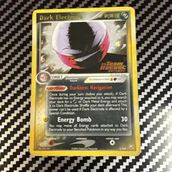 Pokemon Dark Electrode 4/109 Team Rocket Returns Reverse Holo stamped MP - Image 1