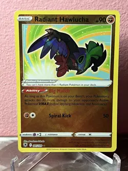 Pokemon TCG Radiant Hawlucha 081/189 Astral Radiance Holo Radiant Rare - Image 1
