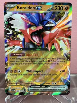 Pokemon TCG Koraidon ex 125/198 Scarlet & Violet-Base Set Holo Double Rare - Image 1