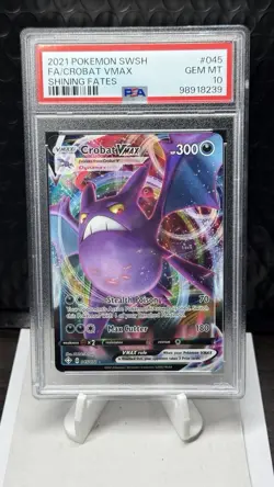 Crobat VMAX Pokemon Sword & Shield Shining Fates PSA 10 GEM MT 0j7v - Image 1