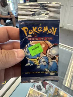21.42g Pokemon Base Set Booster Pack Unlimited Blastoise WOTC TCG Heavy Sealed - Image 3