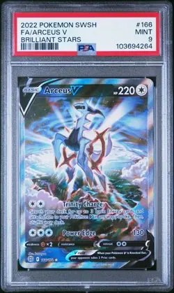 2022 POKEMON SWSH BRILLIANT STARS #166 FA ARCEUS V PSA 9 (4264) - Image 1