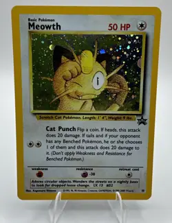 2000 Pokemon Holo Meowth #10 Promo - Image 1