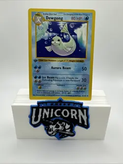 Pokemon Dewgong 1st Edition Shadowless Base Set 25/102 LP - Image 1