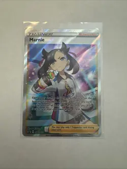 Pokemon TCG Marnie SWSH121 Black Star Promo English Full Art 2021 - Image 1