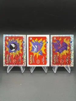 Gastly Haunter Gengar Cracked Ice Holo Who’s That Pokemon Set Peru Us Seller - Image 1