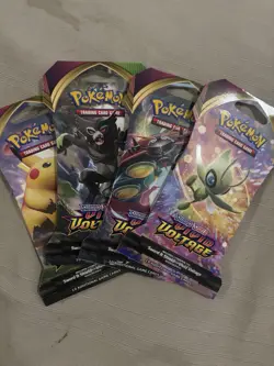 Pokemon TCG Vivid Voltage 4 Booster Packs art Set - Image 1