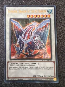 Yugioh Gungnir, Dragon of the Ice Barrier HAC1-EN053 Ultra Rare 1st Edition NM - Image 1