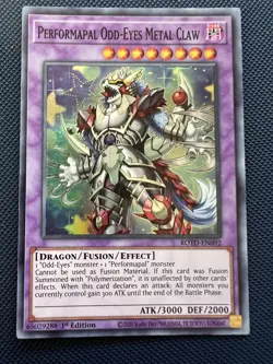 Yugioh PERFORMAPAL ODD-EYES METAL CLAW ROTD-EN092 Super Rare 1st Edition NM - Image 1