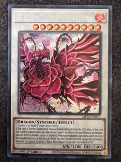Yugioh Ruddy Rose Dragon MP22-EN077 Secret Rare 1st Edition NM - Image 1