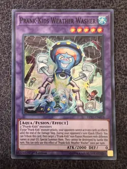 Yugioh Prank-Kids Weather Washer HISU-EN018 Super Rare 1st Edition NM - Image 1