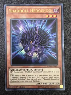 Yugioh Shaddoll Hedgehog BLHR-EN081 Ultra Rare 1st Edition NM - Image 1