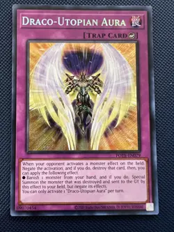 Yugioh Draco-Utopian Aura POTE-EN079 Secret Rare NM - Image 1