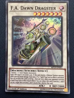 Yugioh F.A. Dawn Dragster MP19-EN061 Super Rare 1st Edition NM - Image 1