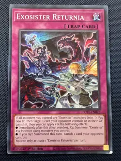Yugioh Exosister Returnia POTE-EN076 Super Rare 1st Edition NM - Image 1