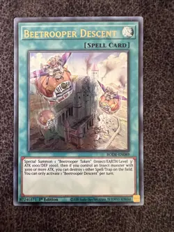 Yugioh Beetrooper Descent BODE-EN089 Ultra Rare 1st Edition NM - Image 1