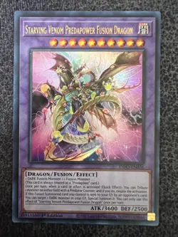 Yugioh Starving Venom Predapower Fusion Dragon DIFO-EN036 Ultra Rare 1st Ed NM - Image 1