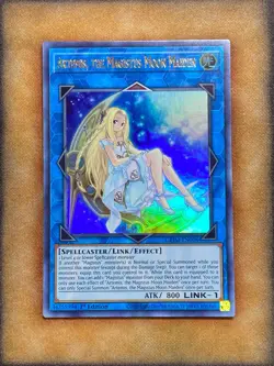Yugioh Artemis, the Magistus Moon Maiden GEIM-EN008 Ultra Rare 1st Ed NM - Image 1