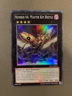 Yugioh! Number 66: Master Key Beetle - JOTL-EN054 - Super Rare - NM - Image 1