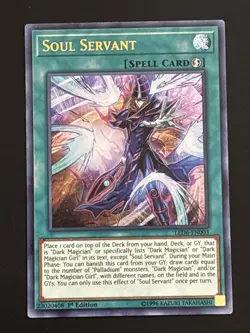 Yu-Gi-Oh! TCG Soul Servant LED6-EN003 1st Edition Ultra Rare LP - Image 1