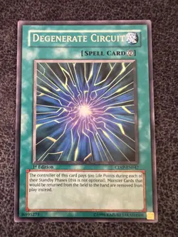 Yugioh Degenerate Circuit CDIP-EN047 Rare 1st Edition Near mint - Image 1