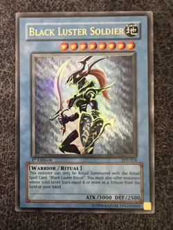 Yugioh Black Luster Soldier SYE-024 Ultra Rare 1st Edition NM - Image 1