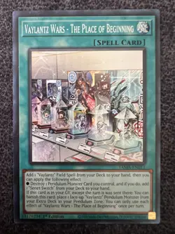 Yugioh Vaylantz Wars - The Place of Beginning TAMA-EN011 Collector's Rare NM - Image 1