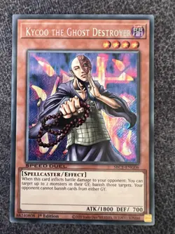 Yugioh Kycoo the Ghost Destroyer SBC1-ENG06 Secret Rare SPEED DUEL 1st Ed LP - Image 1