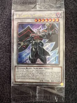 Yugioh Blackwing Armor Master TN23-EN015 Quarter Century Secret Rare Limited NM - Image 1