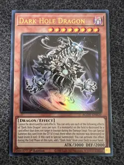 Yugioh Dark Hole Dragon AGOV-EN020 Ultra Rare 1st Edition NM - Image 1