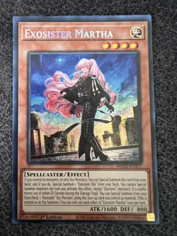 Yugioh Exosister Martha MP23-EN127 Prismatic Secret Rare 1st Edition Near Mint - Image 1